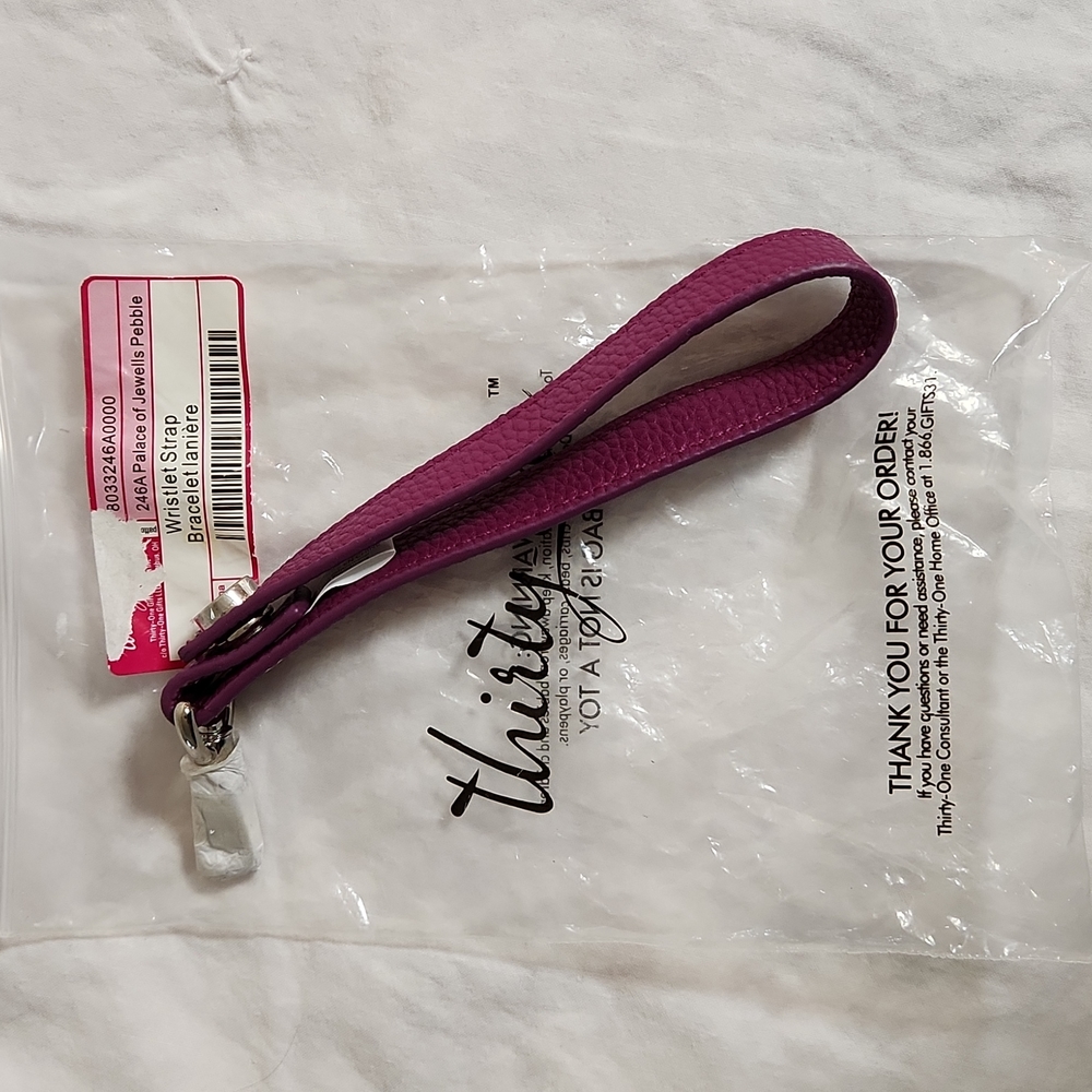 Thirty-One Purple Wristlet Strap